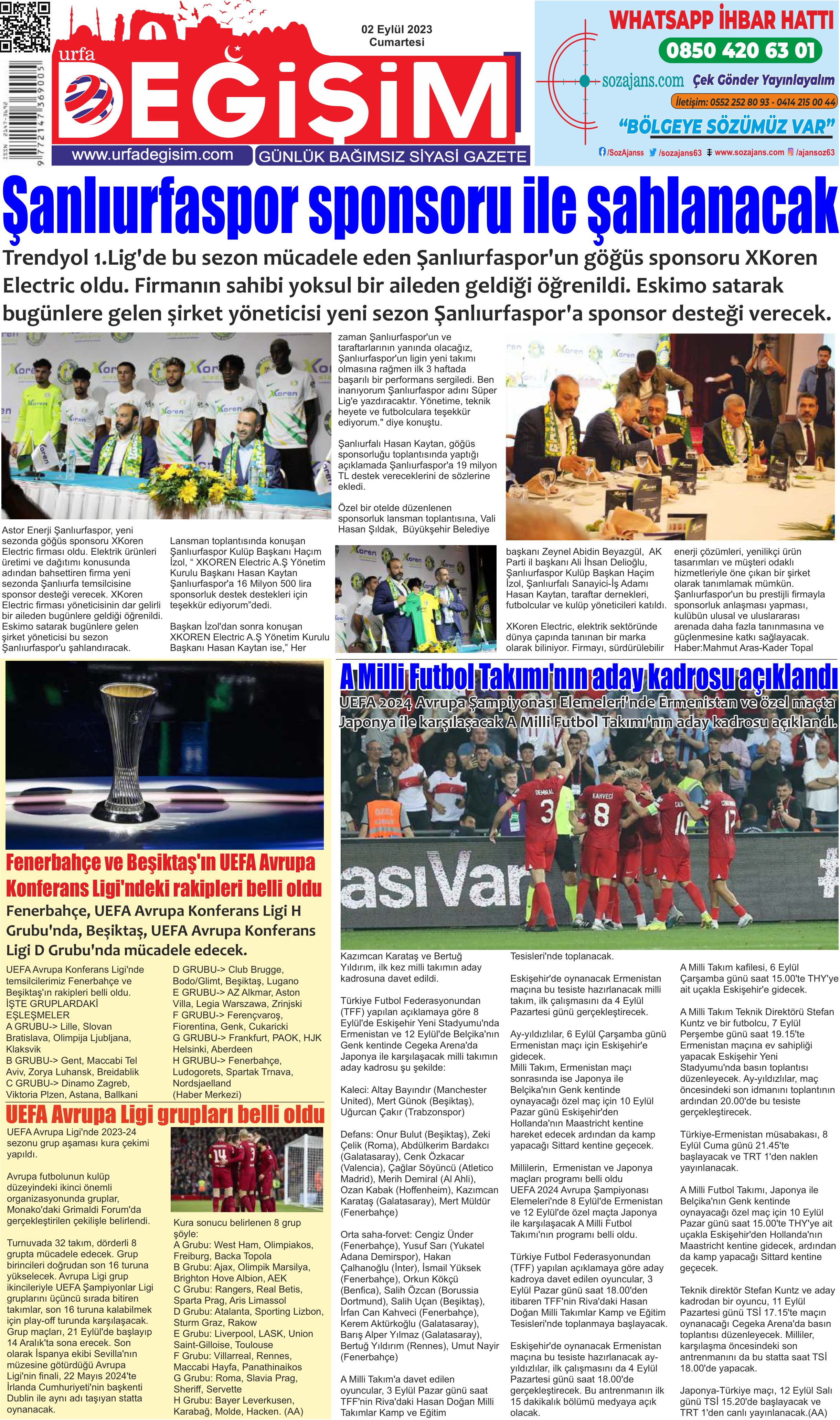 URFA DEĞİŞİM GAZETESİ