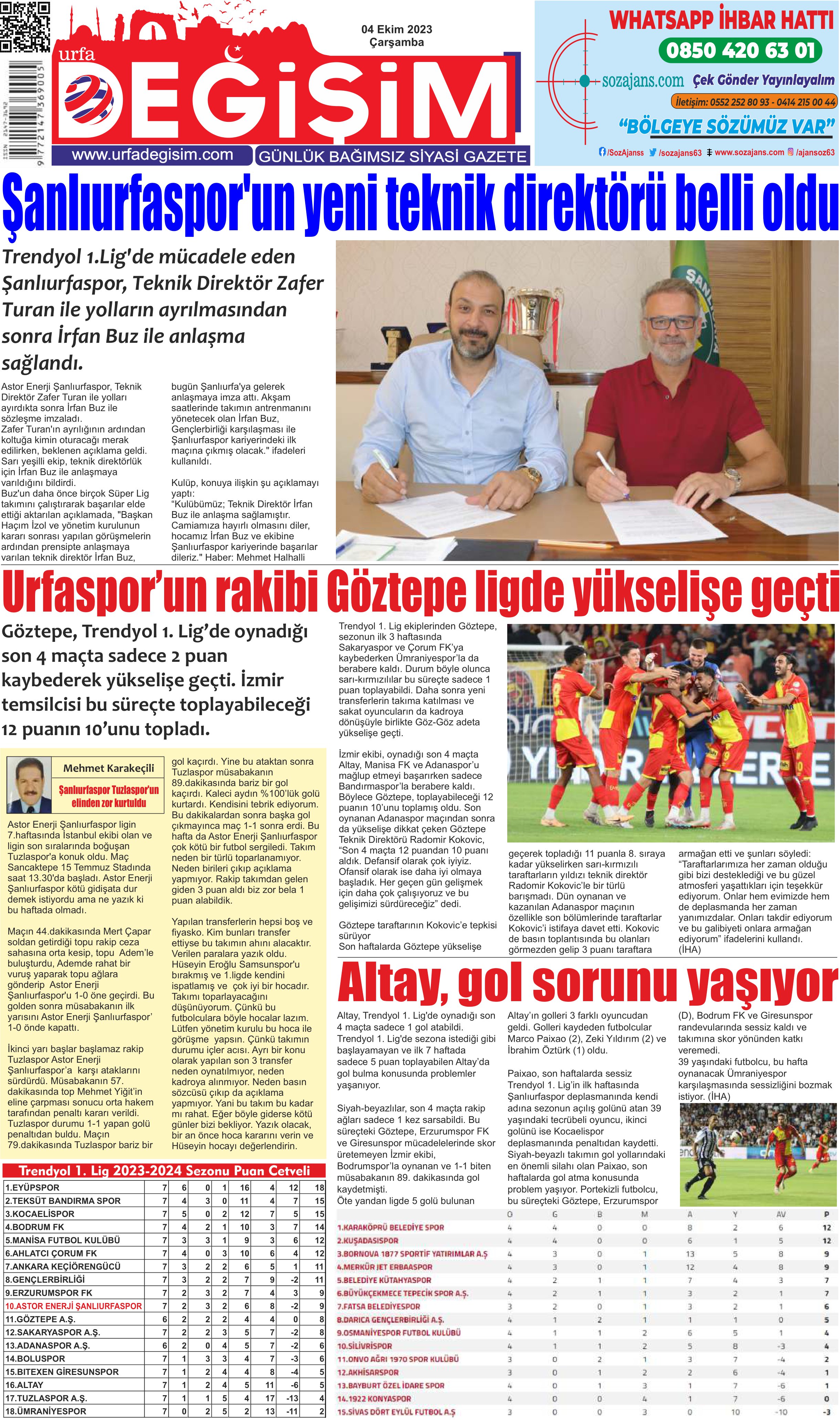 URFA DEĞİŞİM GAZETESİ