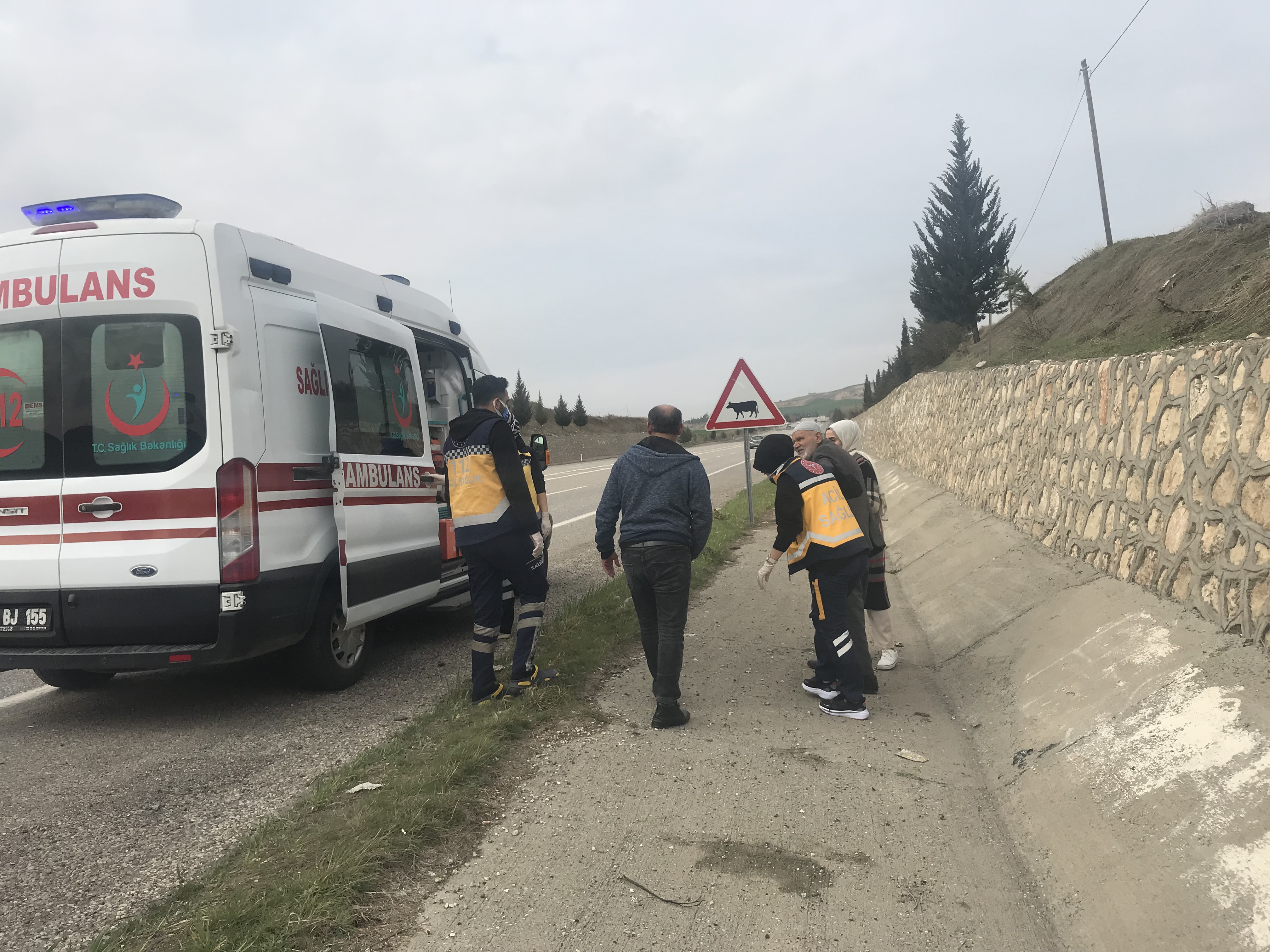 Trafik kazasında 3 kişi yaralandı