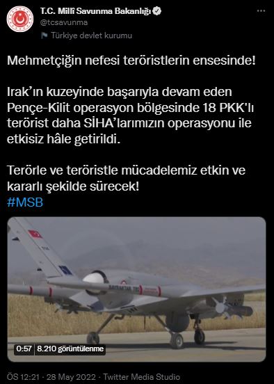 18 PKK'lı terörist daha etkisiz!