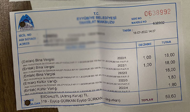 Eyyübiye Belediyesinden Gereksiz Gecikme Zammı