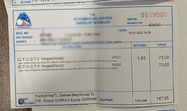 Eyyübiye Belediyesinden Gereksiz Gecikme Zammı