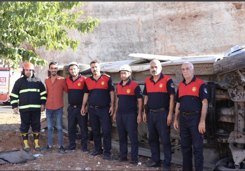 Kaza bölgesinde hatıra fotoğrafı!