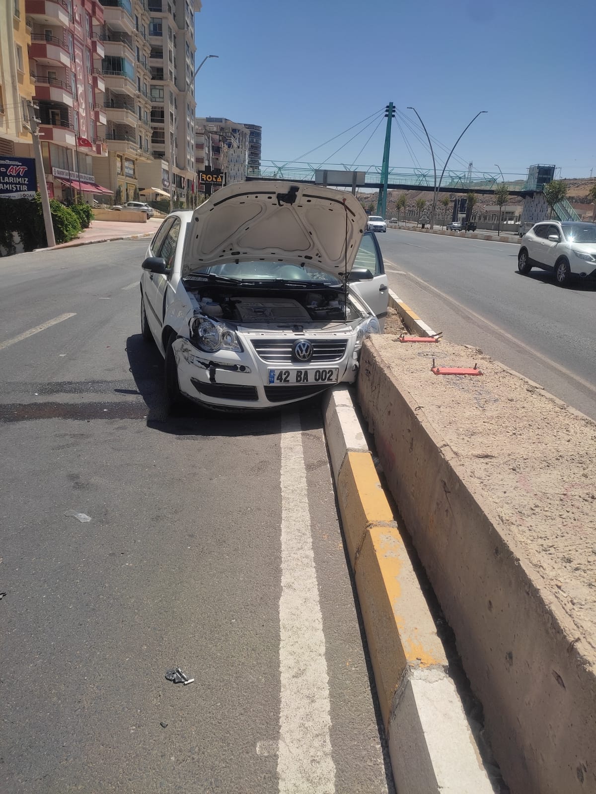 Şanlıurfa'da maddi hasarlı  trafik kazası