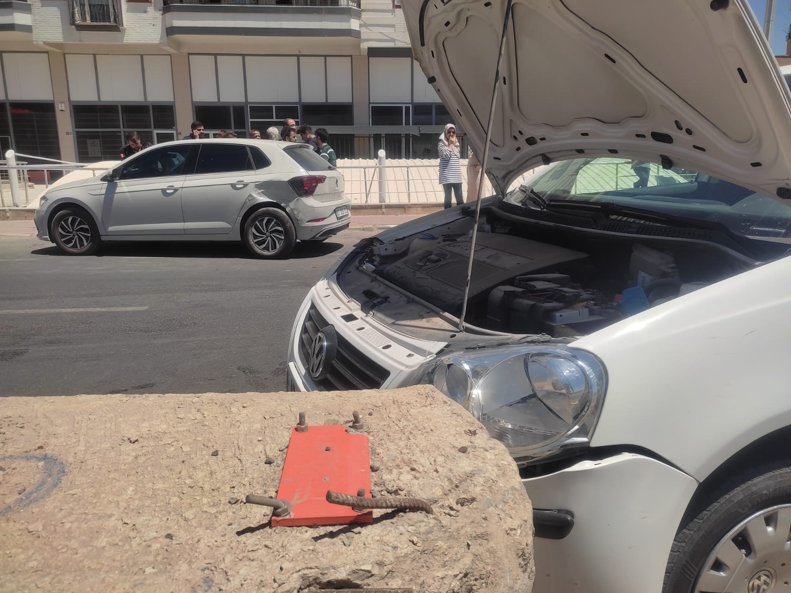 Şanlıurfa'da maddi hasarlı  trafik kazası