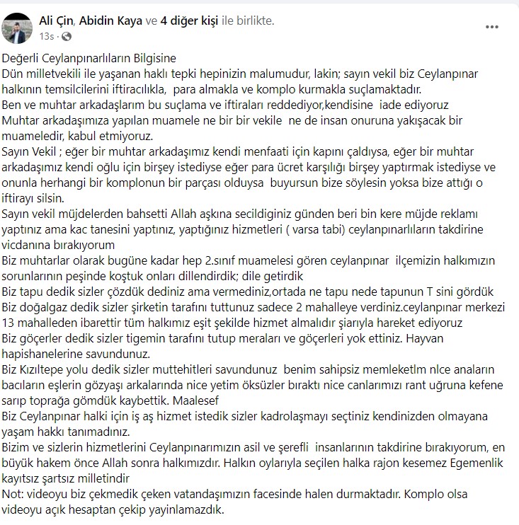 Muhtarlar Özşavlı'yı topa tuttu!