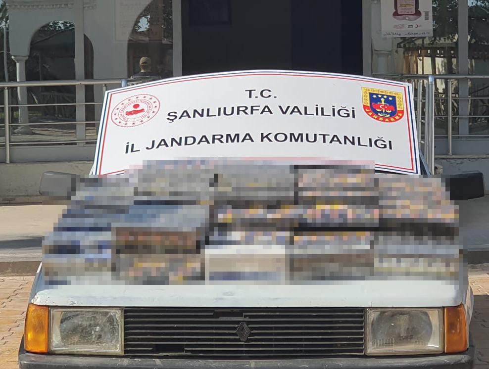 Şanlıurfa'da kaçak sigara ve çay ele geçirildi