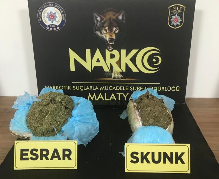5 ayrı operasyonda 6 kilo uyuşturucu maddesi ele geçirildi