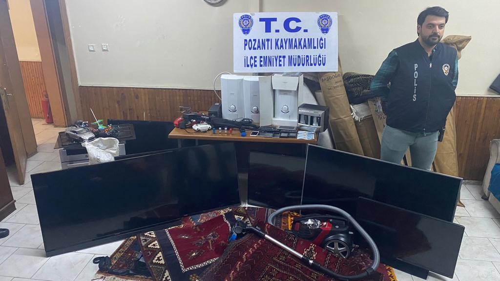 Çalıntı eşyalarla yakalanan zanlı tutuklandı