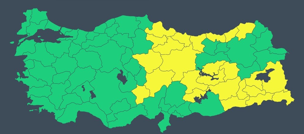 Meteoroloji'den 25 ili 'sarı kodla' uyardı!