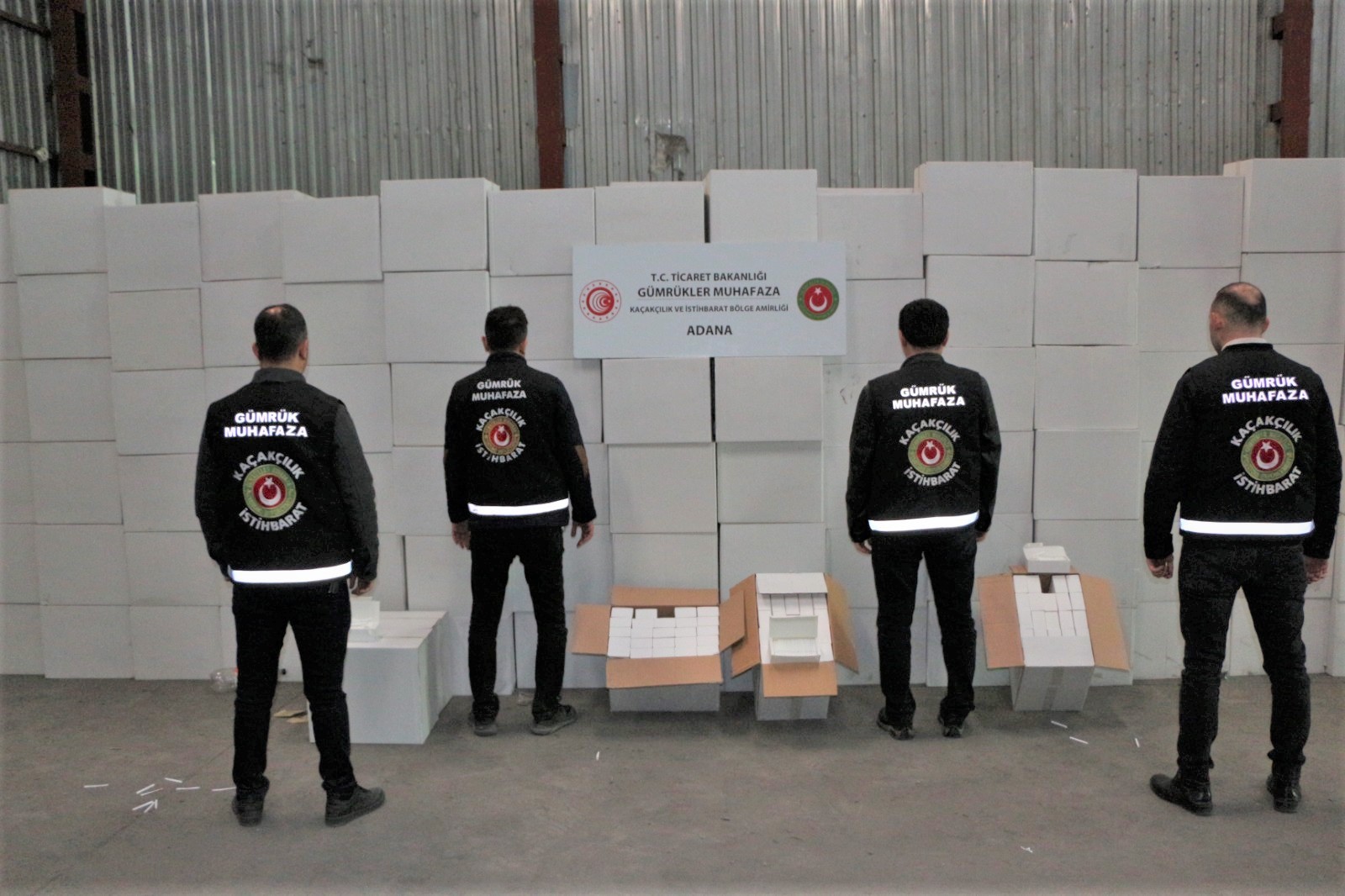20 milyon 500 bin adet boş makaron ele geçirildi