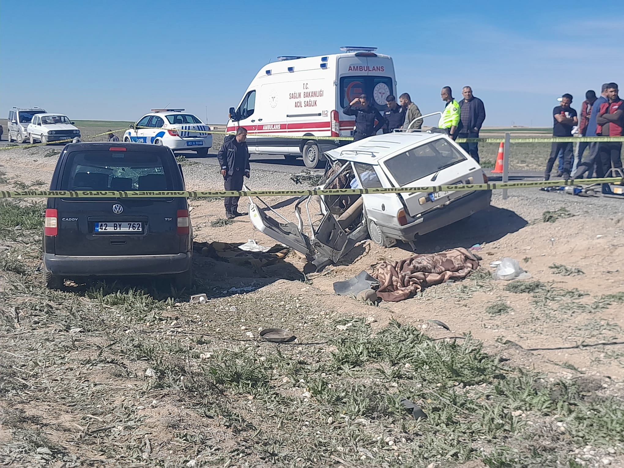 Konya’da feci kaza! 5 ölü, 2 yaralı