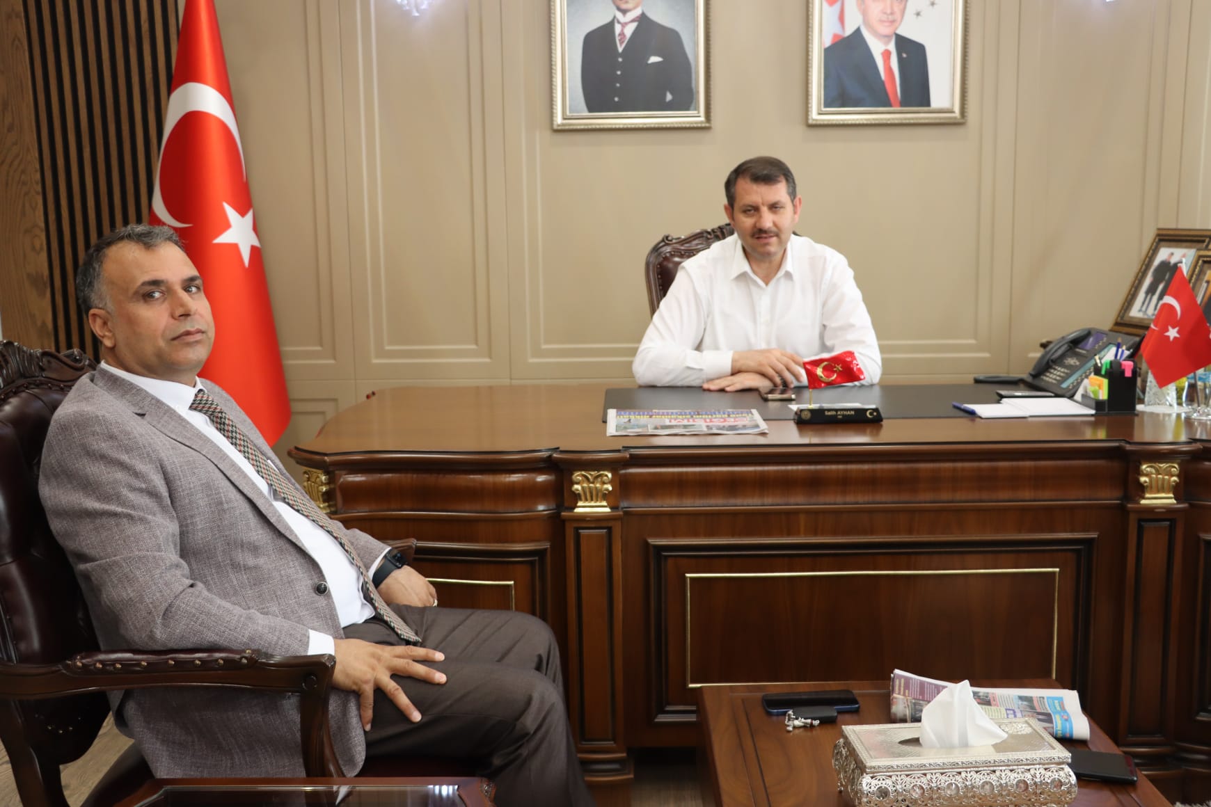 Mahmut Aras’tan Vali Ayhan’a ziyaret