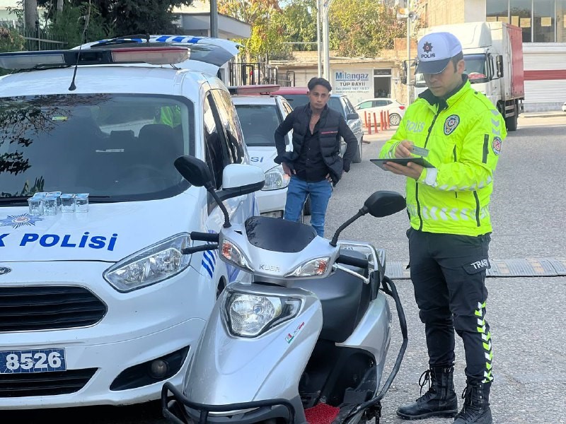 Şanlıurfa'da motosiklet sürücülerine ceza yağdı