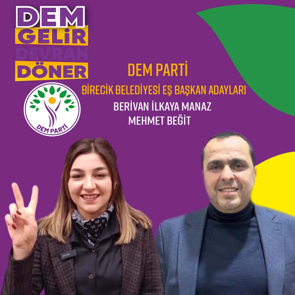 DEM Parti, Şanlıurfa'nın 4 ilçesindeki eş başkan adaylarını açıkladı