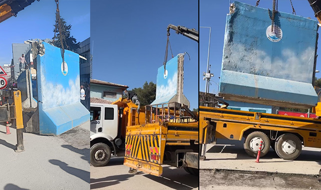 Suruç'ta eşbaşkanların ilk işi beton blokları kaldırmak oldu