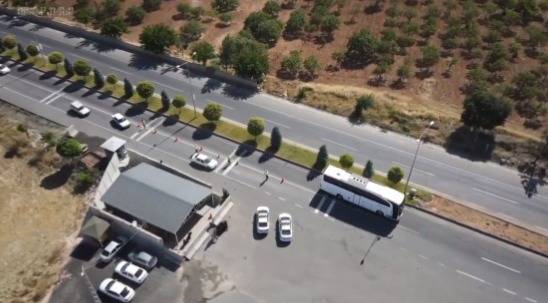Şanlıurfa'da drone destekli denetim! 14 araca ceza yağdı
