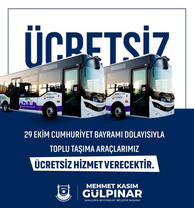 Şanlıurfa'da belediye otobüsleri ne zaman ücretsiz olacak?