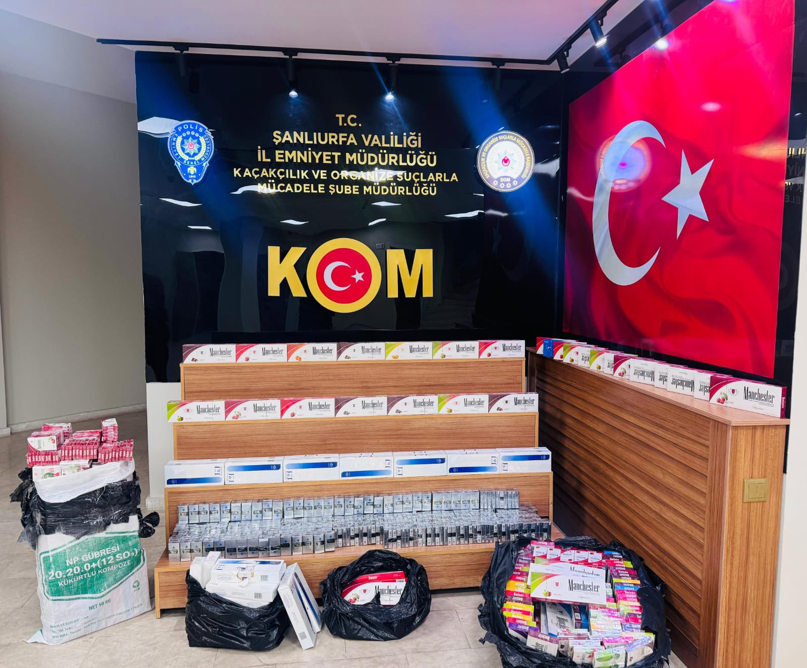 Şanlıurfa'da kaçakçılık operasyonu! 1 milyon 490 bin TL değerinde
