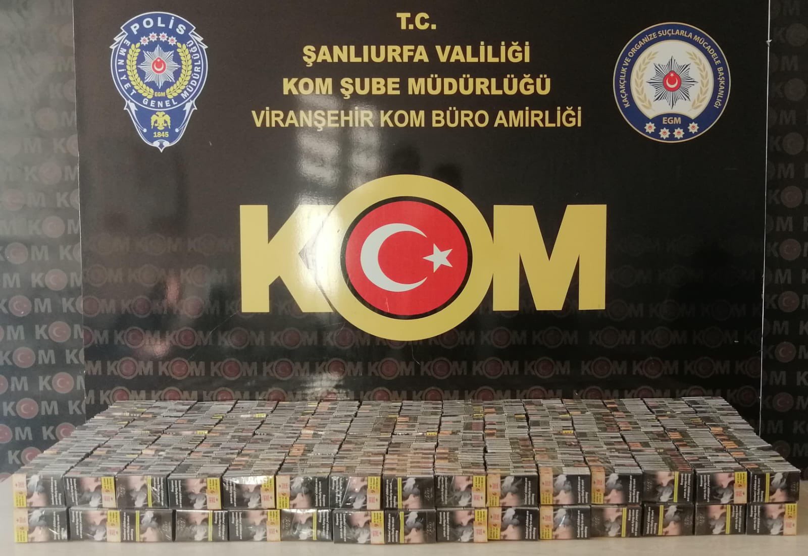 Şanlıurfa'da kaçakçılık operasyonu! 1 milyon 490 bin TL değerinde