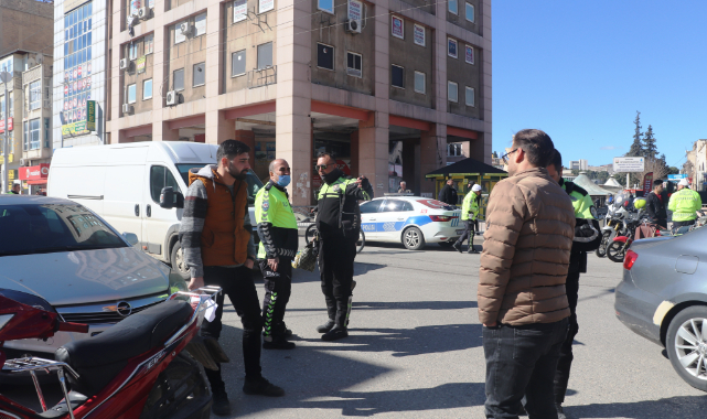 Şanlıurfa'da motosiklet sürücülerine ceza yağdı