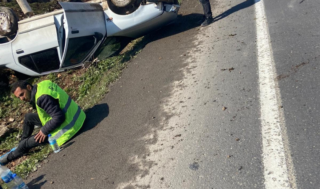 Şanlıurfa’da araç takla attı 2 yaralı