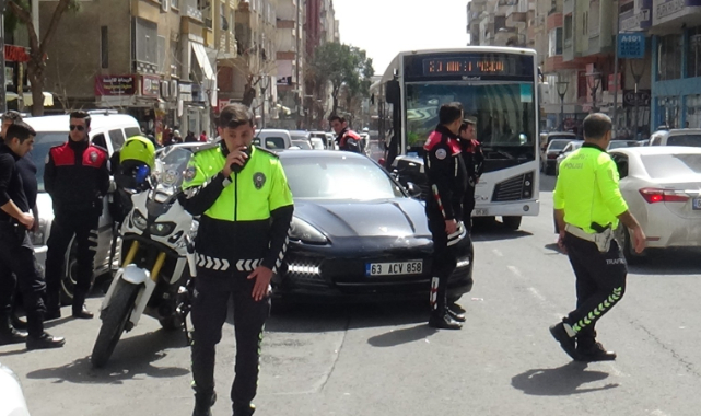 Şanlıurfa'da polisin sürücüyle imtihanı