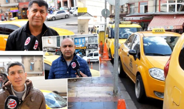 Taksiciler iki arada bir dere kaldılar