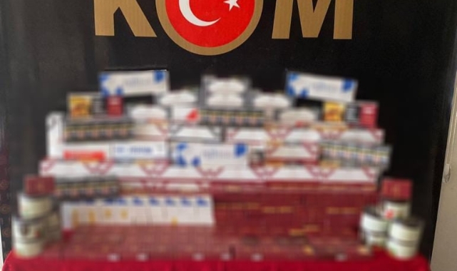 54 bin 760 adet kaçak makaron ele geçirildi