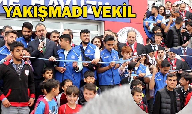Genç sporcu vekil yüzünden kurdele kesemedi!