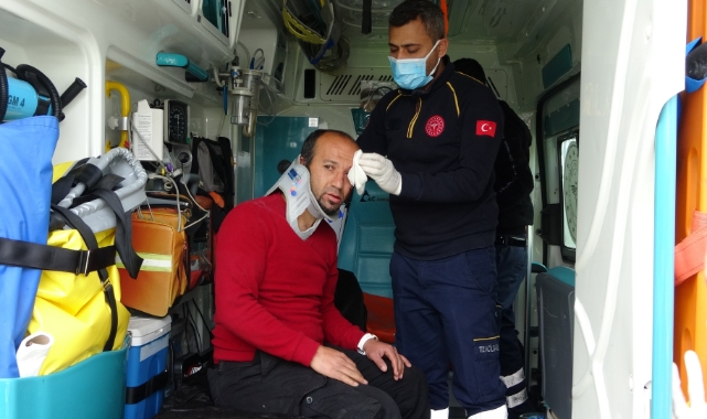 Minibüsün çarptığı yaya yaralandı