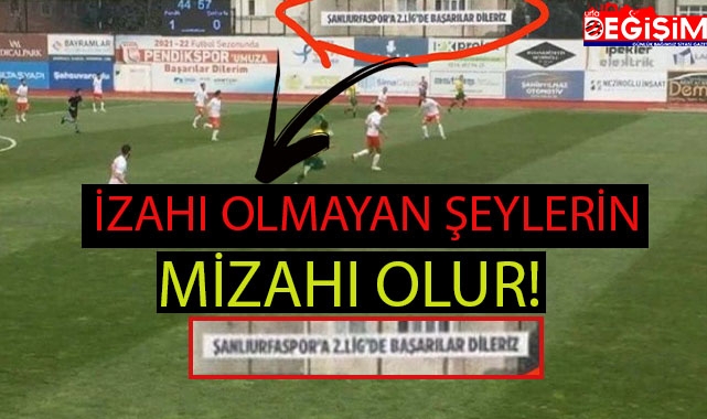 Pendikspor Şanlıurfasporla resmen dalga geçti