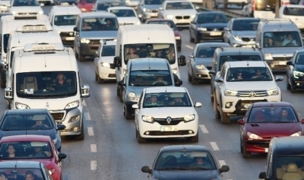 Trafiğe çıkan araç sayısı!