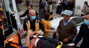 Yüksekten düşen kadın ağır yaralandı!