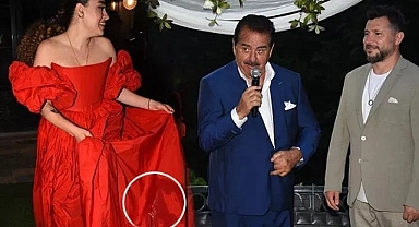 Tatlıses'in nişan elbisesine köpek işedi!