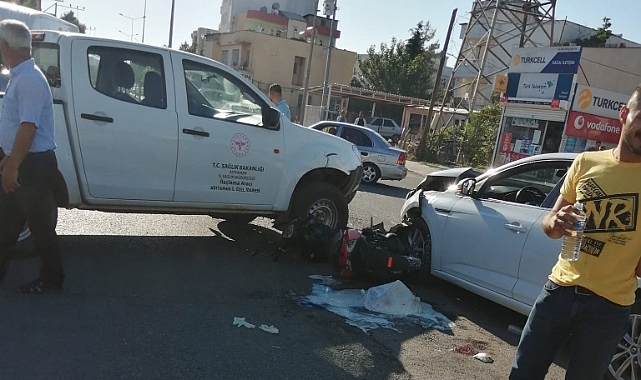 Adıyaman'da trafik kazası 1 yaralı