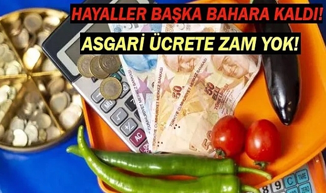 Asgari ücrete zam hayalleri suya düştü!