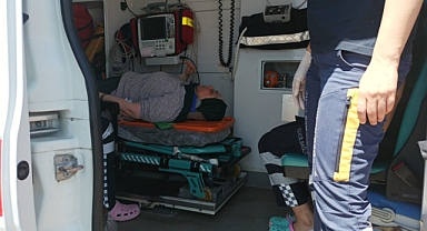 Göreve giderken kaza yaptı!