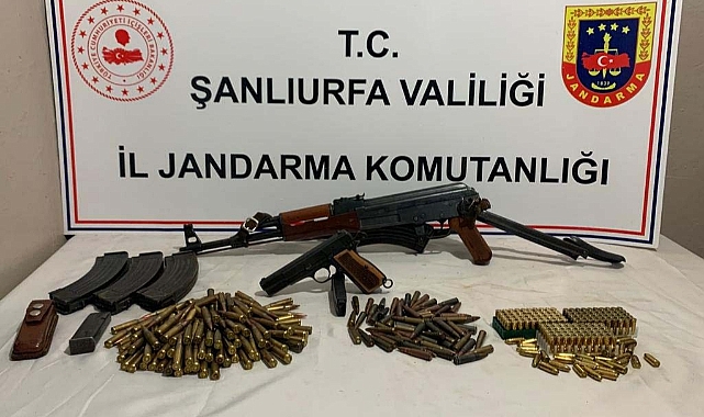 Siverek'te uzun namlulu silah ile mühimmat ele geçirildi!