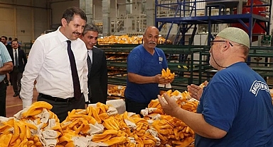 Vali Ayhan, fabrikaları gezdi