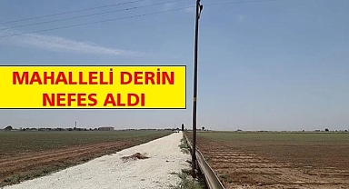 Yolun ortasında kalan direk kaldırıldı