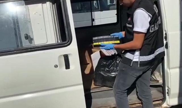 2 bin 110 paket gümrük kaçağı sigara ele geçirildi