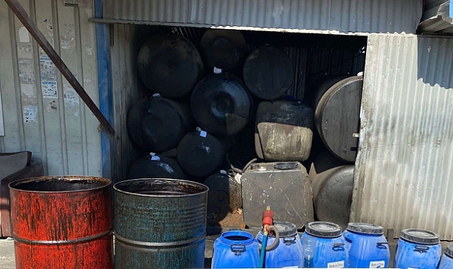 550 litre kaçak akaryakıt ele geçirildi!