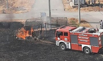 Anız yangını tehlikeye davetiye çıkarıyordu