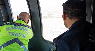 Havadan trafik denetimi yapıldı