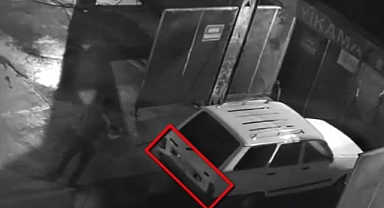 Hırsızlar çaldıkları aracı yıkadılar