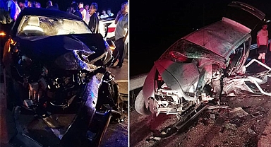 İki araç çarpıştı 4 kişi öldü