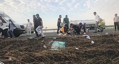 Irak plakalı cip kaza yaptı! 2 ağır yaralı