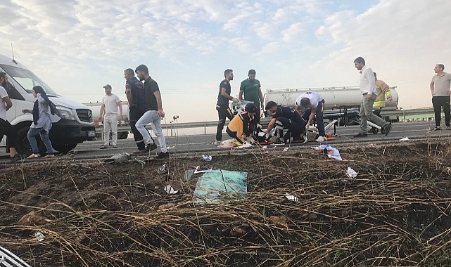 Irak plakalı cip kaza yaptı! 2 ağır yaralı