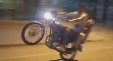 motosiklet sürücüsü kaza yaptı